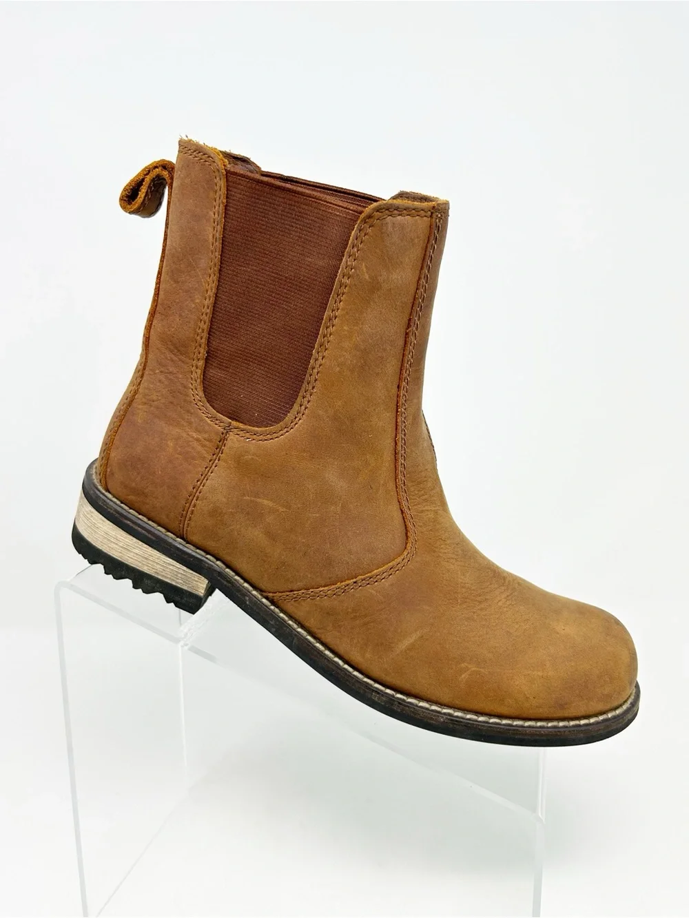 Kodiak Alma Chelsea Boots Womens Brown Slip-On Ankle Lug Sole Round Toe Size 7